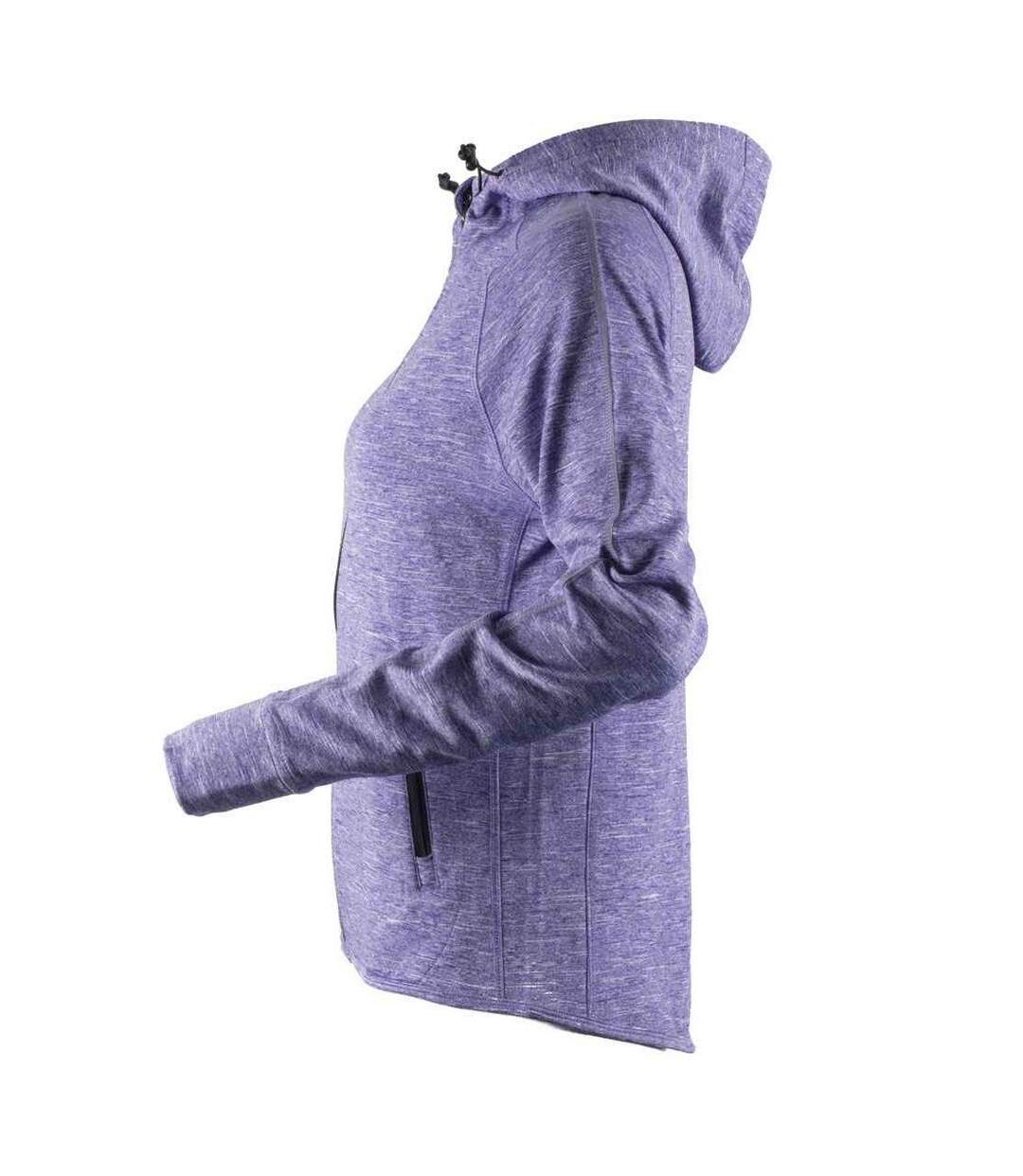 Sweat à capuche femme violet chiné Tombo Tombo