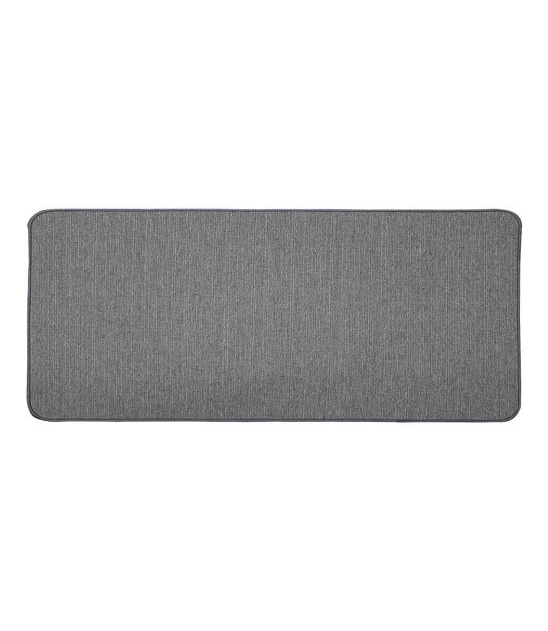 Tapis Déco Tissé Uni Manea 45x120cm Gris-1