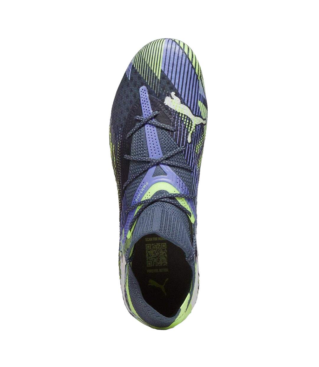 Womens/ladies Future 7 Ultimate Striped Soft Ground Football Boots Grey Multicoloured Puma-4