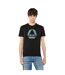 T-shirt Motif/style Logo Triangulaire Homme Noir Diesel-1