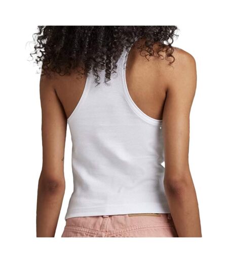 Débardeur blanc femme g star raw racer slim