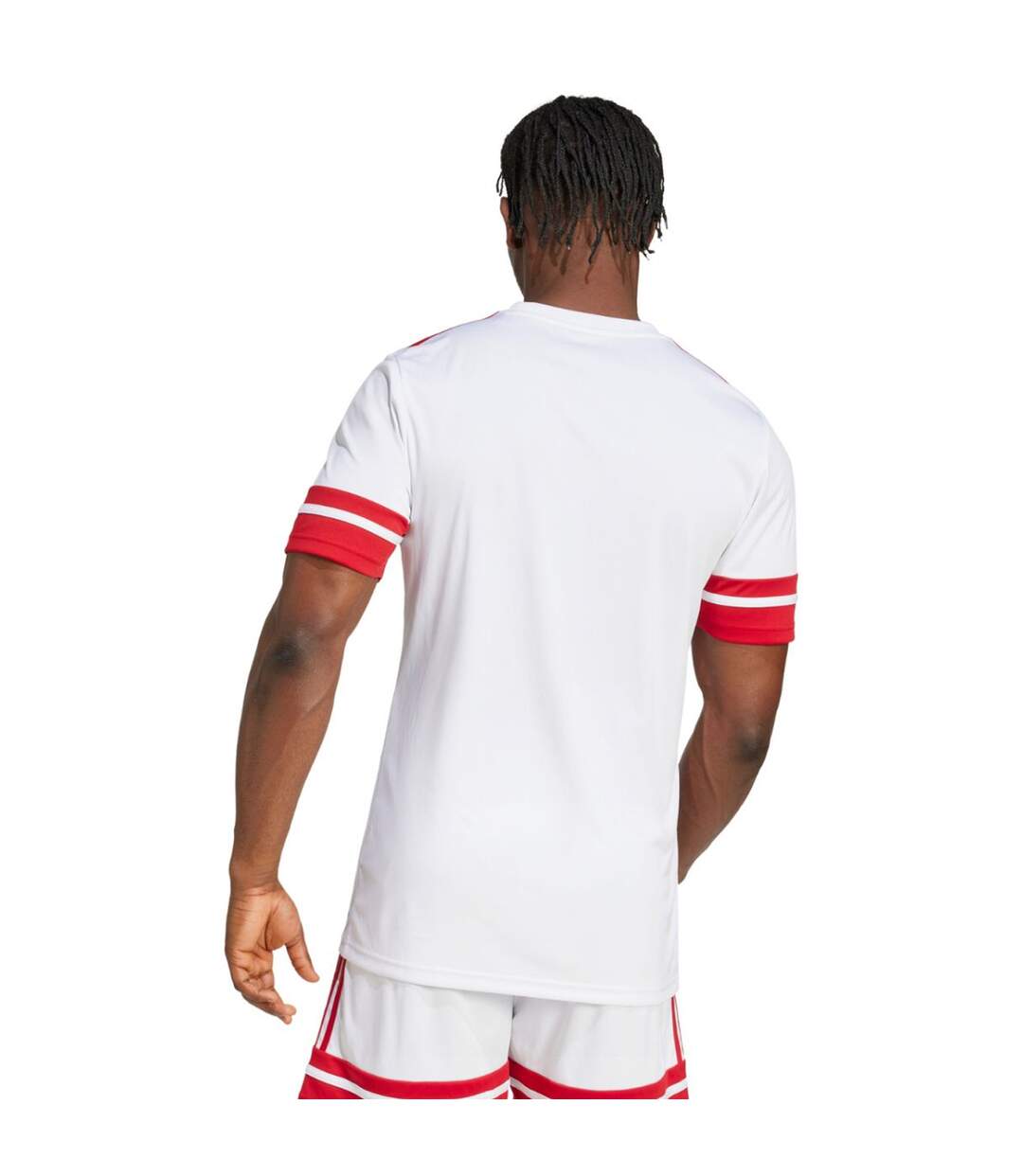 T-shirt Squadra Homme Blanc Rouge Adidas-4