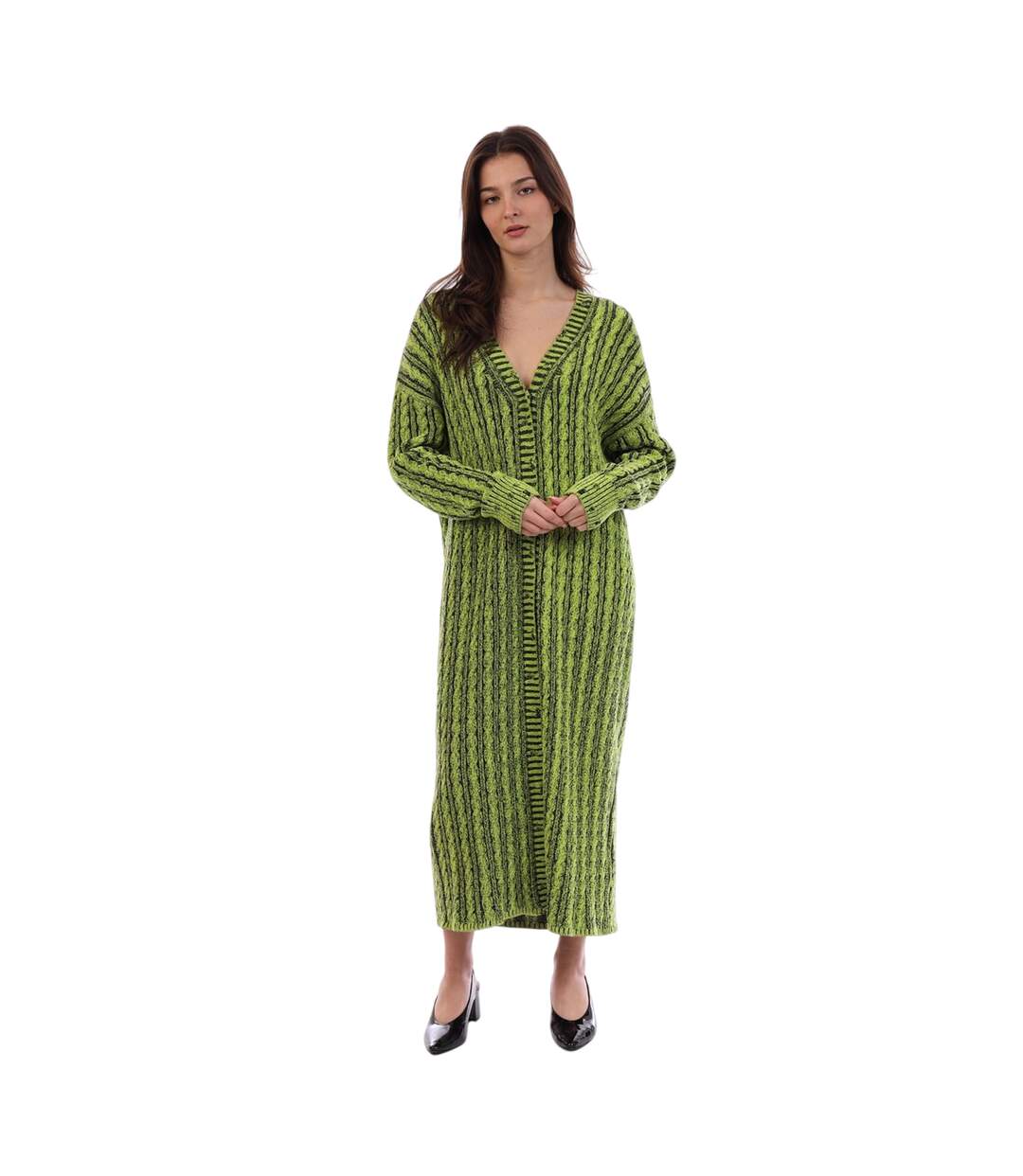 Cardigan Femme Vert Diesel-1