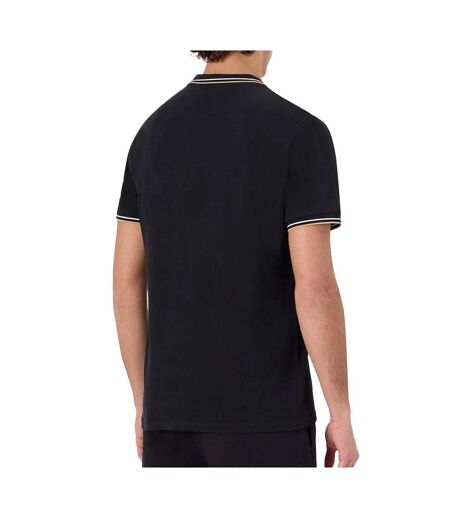 Polo noir homme kappa logo korpo
