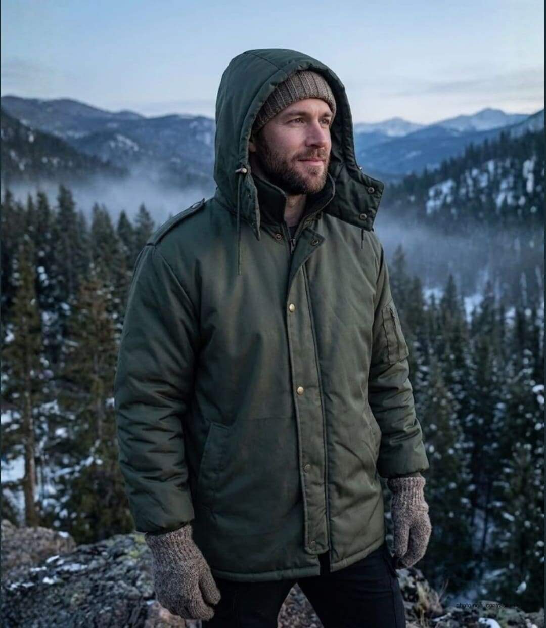 Parka tissu deperlant D937-3