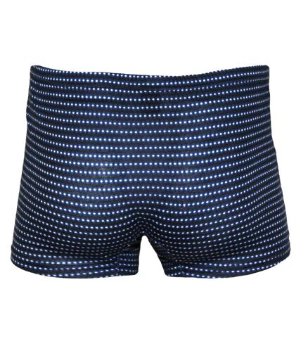 Tom Franks Mens Patterned Jersey Boxer Shorts (3 Pairs) (Blue) - UTUT554
