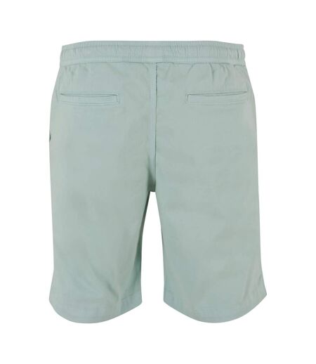 Pack Of 2  Mens Twill Stretch Shorts  Frost Mint Black Urban Classics