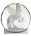 Boule à Neige en Verre Licorne 13cm Blanc-2