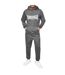 Sweat À Capuche Essential Oth Homme Charbon Chiné Lonsdale-1