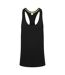 Mens Muscle Vest Top Black Tombo-1