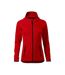 Womens/ladies Direct Full Zip Hoodie Red Malfini-1