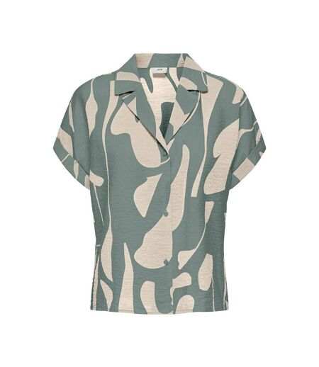 Blouse  beige/vert femme jdy ljdy