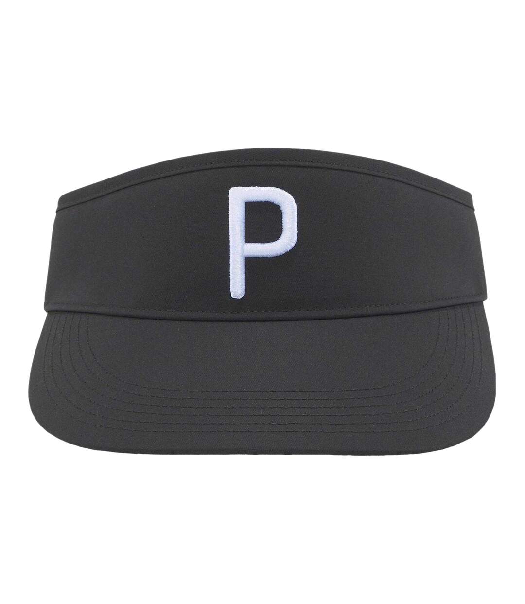 Embroidered Logo Golf Visor Black White Puma-2