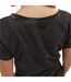 T-shirt femme Col en V effet usé avec strass en coton Oasis Vondutch