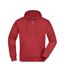 Sweat À Capuche Homme Rouge James And Nicholson-1