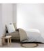 Parure de Lit Réversible 3 Pièces Cadria 200x200cm Naturel-3