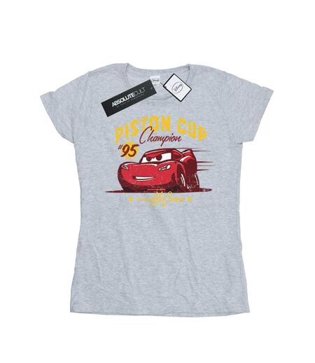 Disney - T-shirt CARS PISTON CUP CHAMPION - Femme (Gris chiné) - UTBI13572
