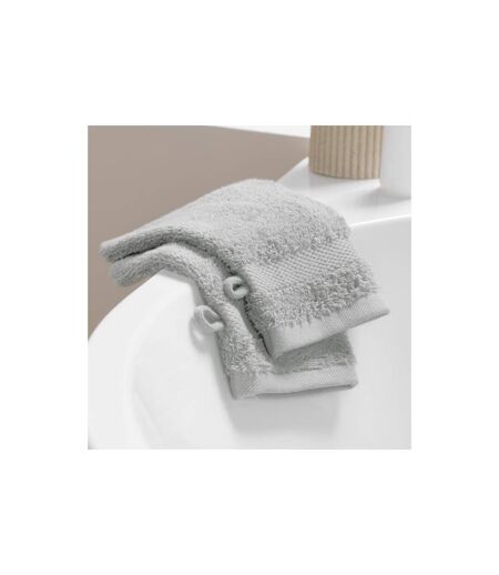 Lot de 2 Gants de Toilette Elegance 15x21cm Gris Perle