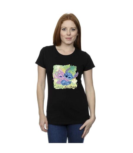 Disney Lilo And Stitch - T-shirt coton St Patrick's Day Clover - Femme/Ladies (Noir) - UTBI25739