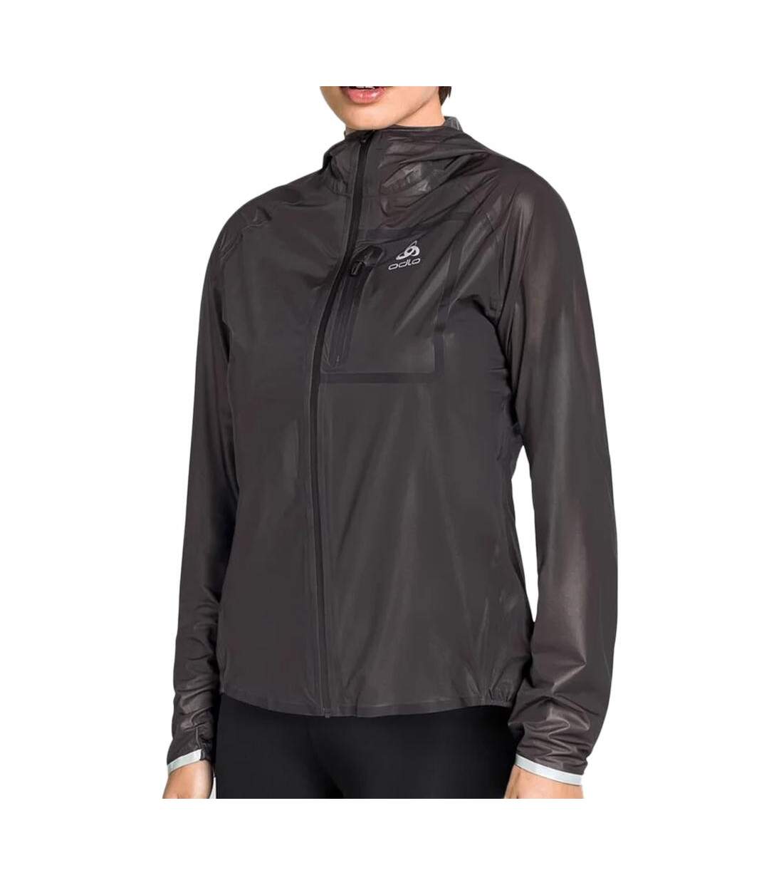 Veste Noir Femme Odlo Dual Dry - L