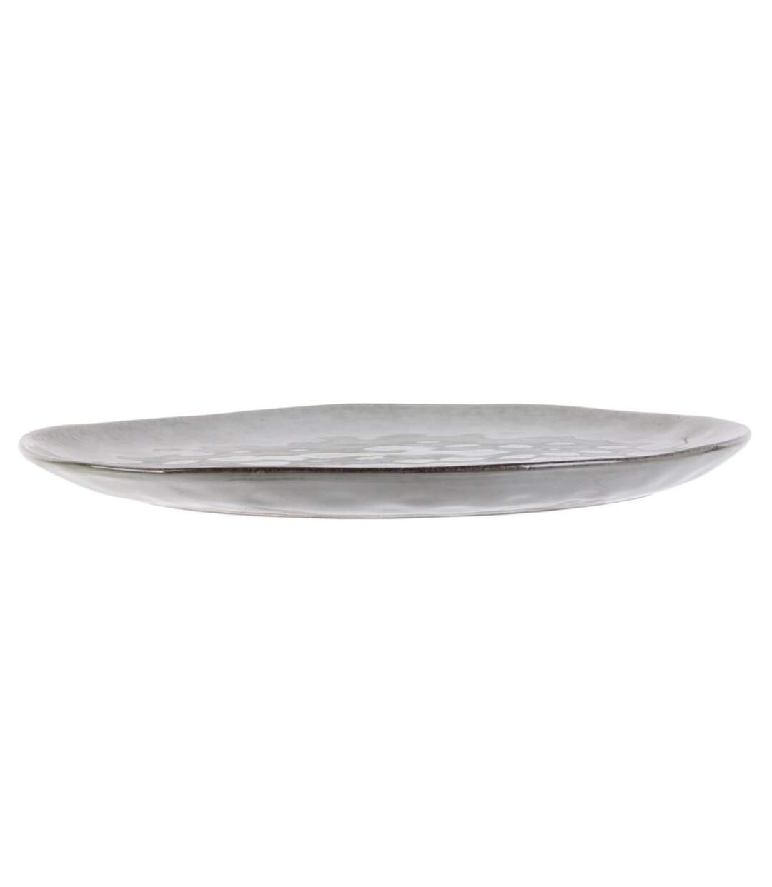 Lot de 6 Assiettes Plates Au Grès 27cm Gris-2