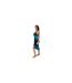 Robe Mi-longue Motif/style Floral Abstrait Femme Bleu Marine AX Paris-1