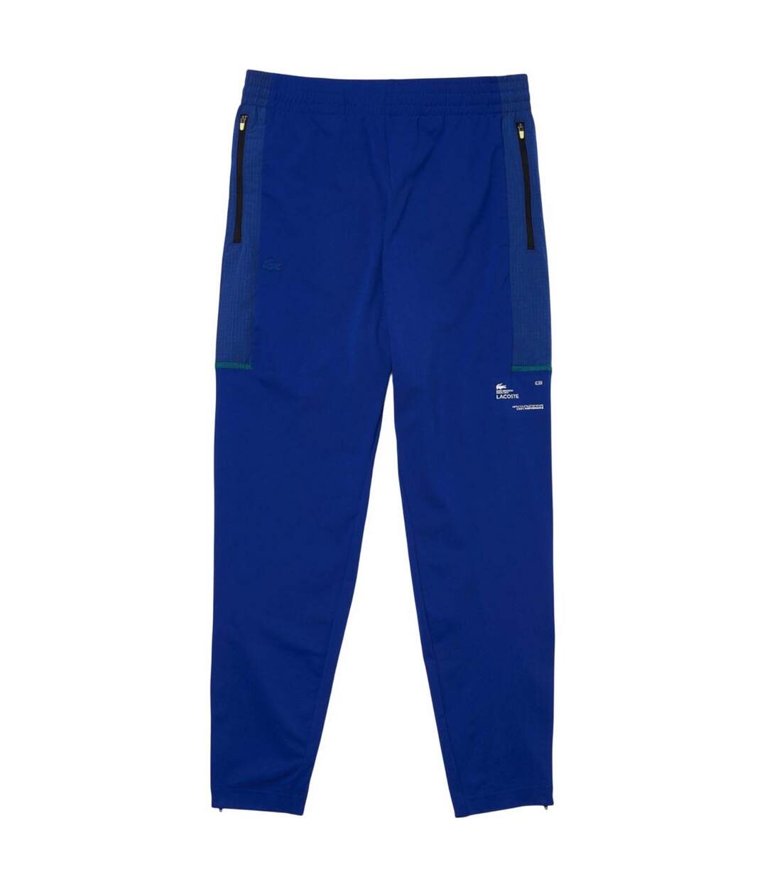 Mens Tapered Leg Sport Tracksuit Bottoms Blue Lacoste-2