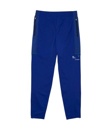 Mens Tapered Leg Sport Tracksuit Bottoms Blue Lacoste