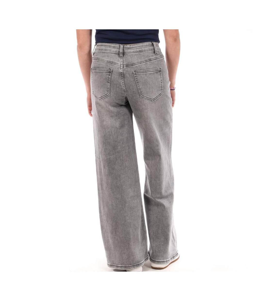 Jean droit gris moyen femme monday premium 1930a-2
