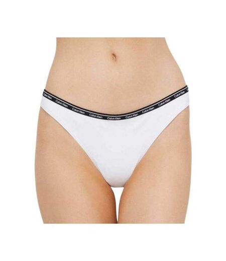 Bas De Maillot De Bain Motif/style Uni Femme Blanc Calvin Klein