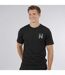 Mens VIBIN T-Shirt 100% Combed Cotton Large Logo Black Casual Tee-3