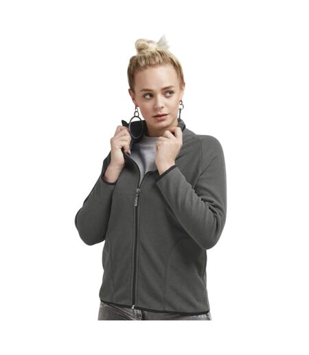 Veste Polaire Motif/style Zippé Femme Charbon Signature