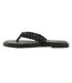 Womens/ladies Toe Post Flat Sandals Black Dune London-2