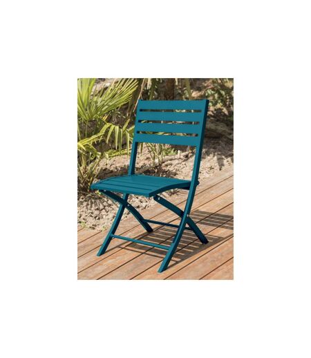 Chaise de Jardin Pliante Marius 82cm Bleu Canard