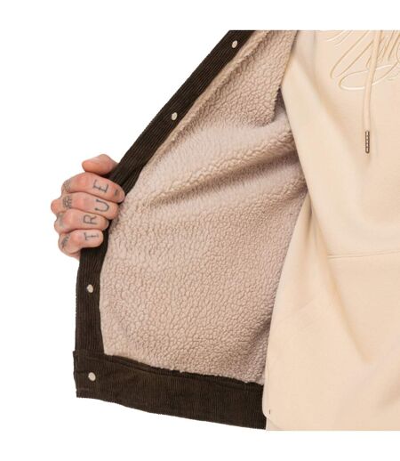 Veste homme en velours côtelé doublée Sherpa et broderie dos Jams Vondutch
