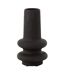 Vase Déco en Argile Lyra 32cm Noir-1