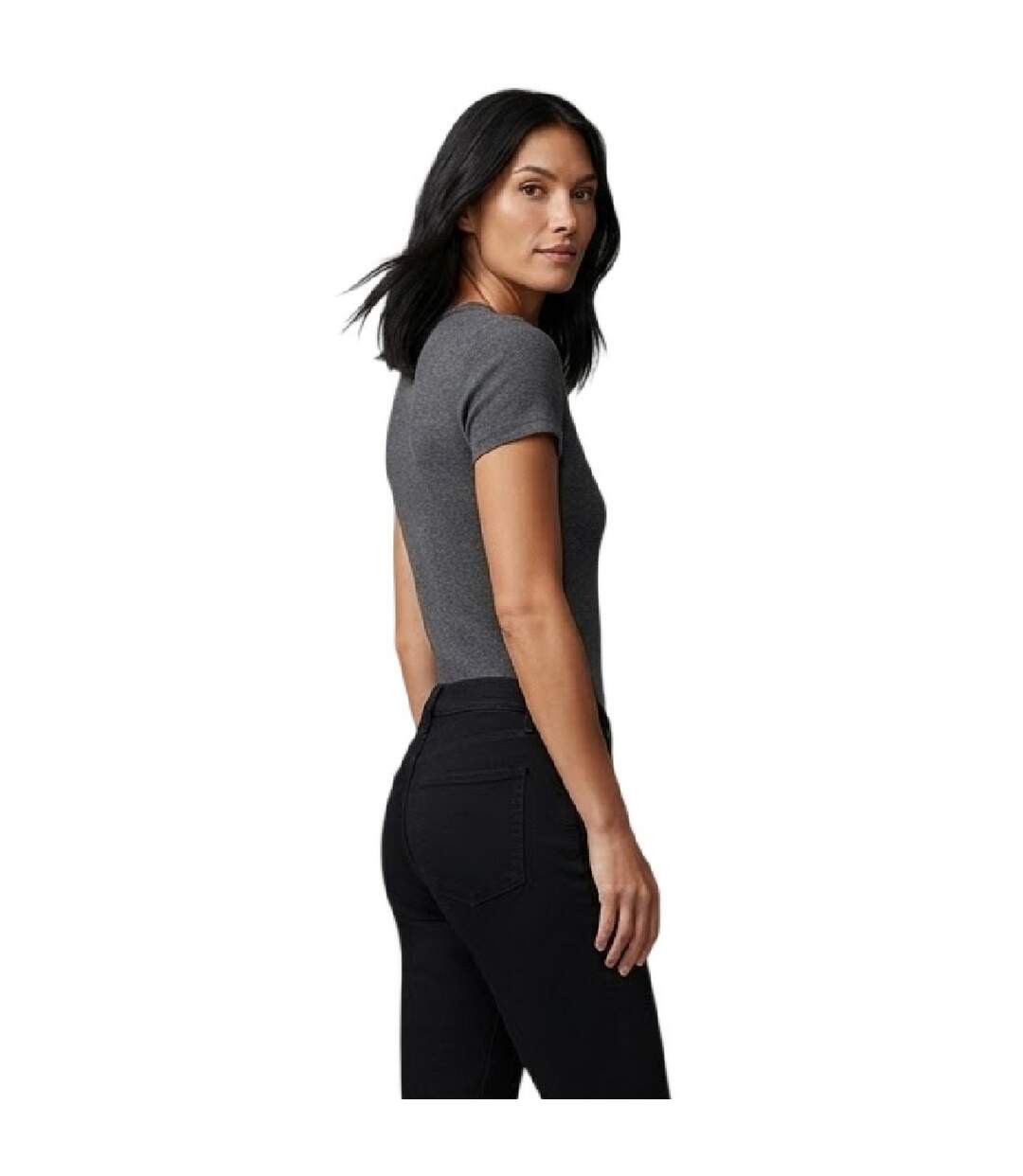 Womens/ladies 712 Welted Slim Jeans Night Is Black Levis-4