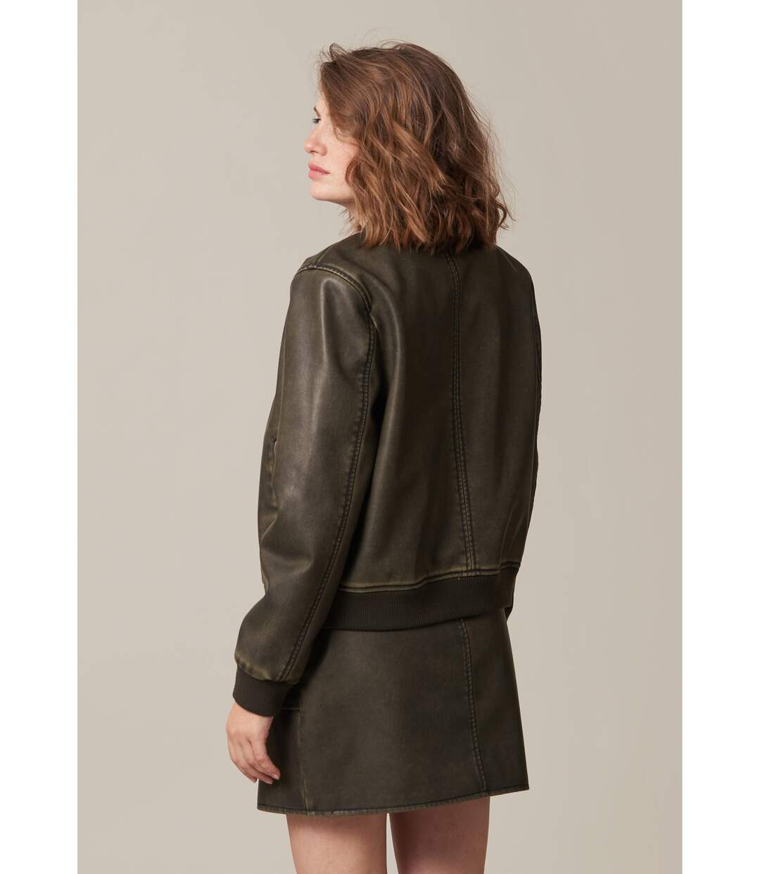 Blouson femme en simili-cuir LARA-4