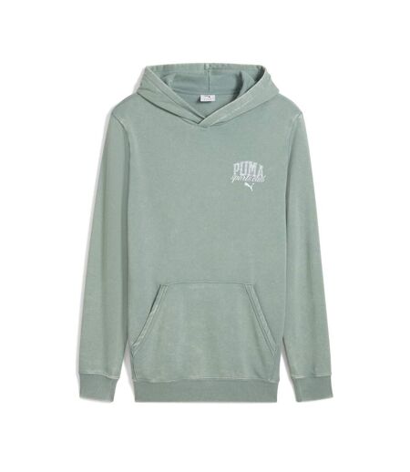 Sweat à capuche vert homme puma class washed