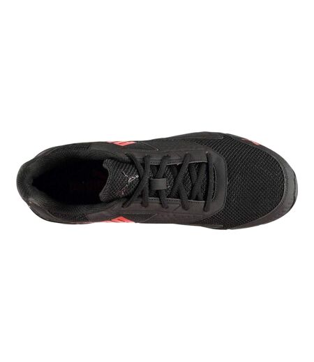 Mens Leader Bold Leather Trainers Black Red Puma