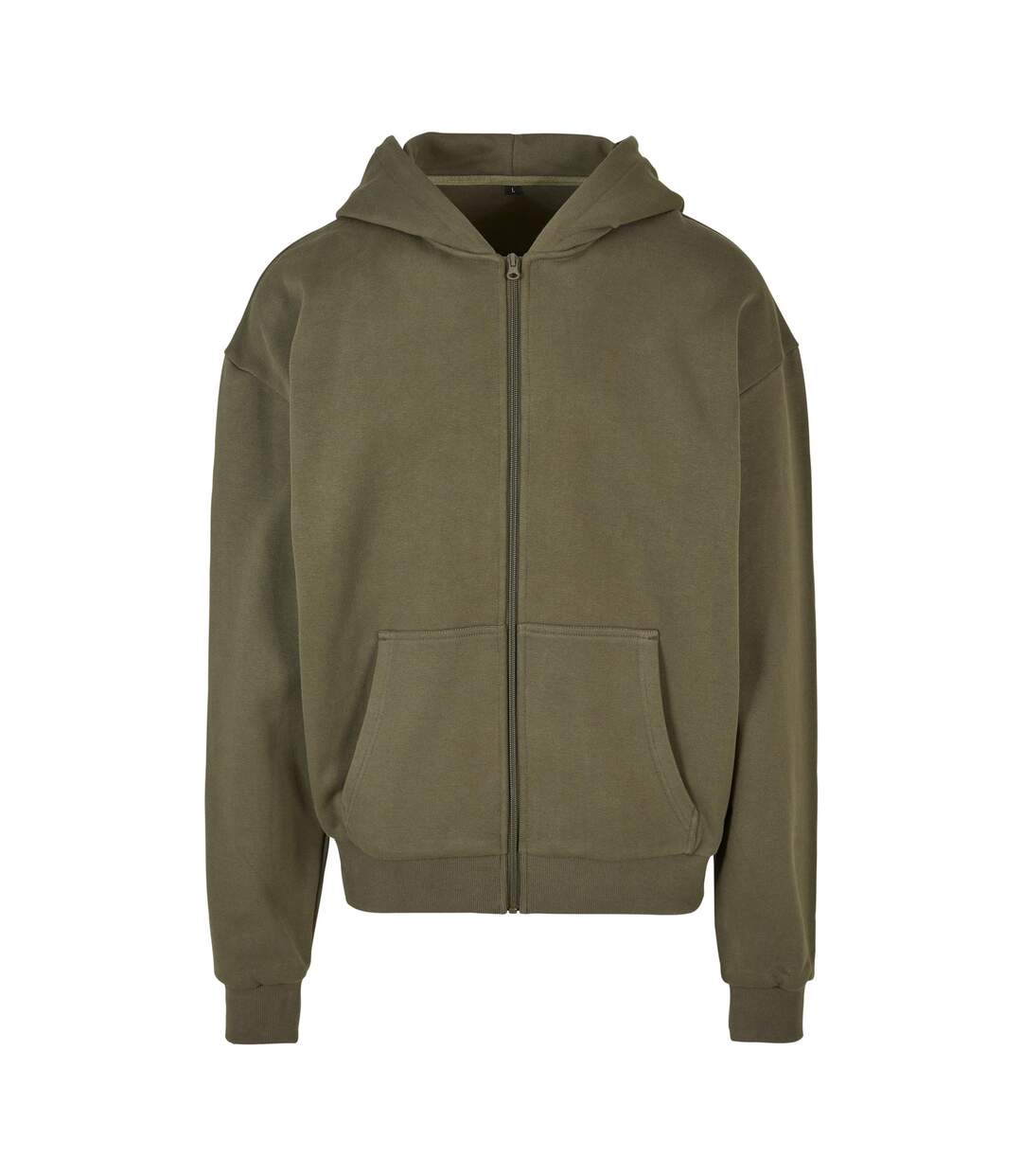 Veste À Capuche Style Rétro Homme Olive Build Your Brand-2