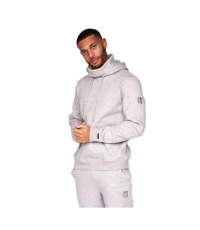 Duck and Cover Mens Meleweres Snood Collar Hoodie (Grey Marl) - UTBG993