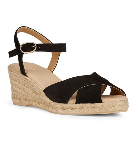 Espadrilles gelsa low femme noir Geox