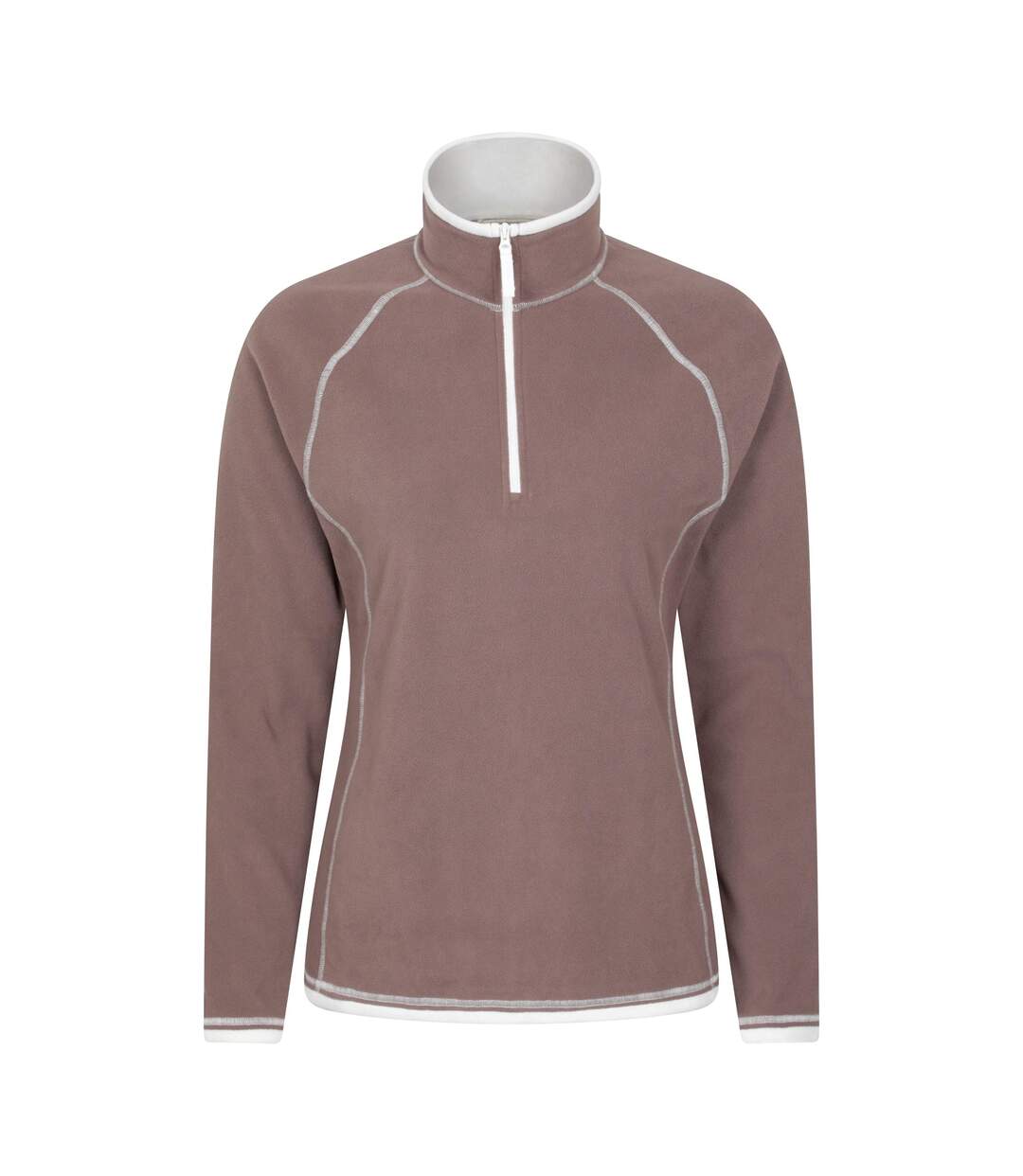 Haut Polaire À Col Montant Zippé Montana Femme Marron Mountain Warehouse-1