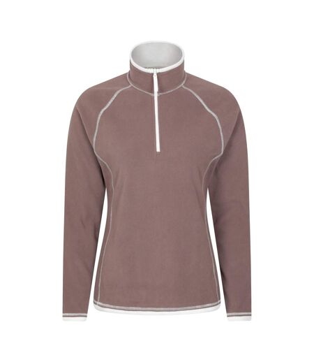 Haut Polaire À Col Montant Zippé Montana Femme Marron Mountain Warehouse