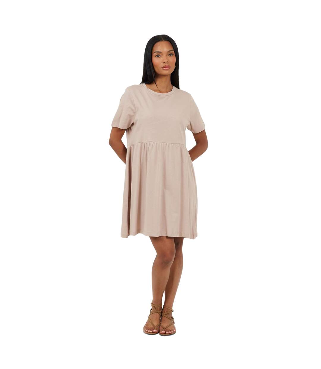 Robe Courte Manches Courtes Femme Champignon Brave Soul-4
