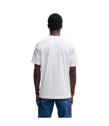 Mens Whale Cotton T-shirt White Boss