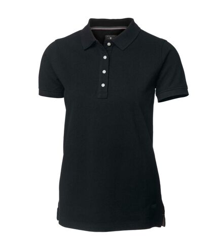 Nimbus Womens/Ladies Yale Short Sleeve Polo Shirt (Black)