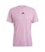 Mens Aircool Crew Neck Short-sleeved T-shirt Pink Adidas-2
