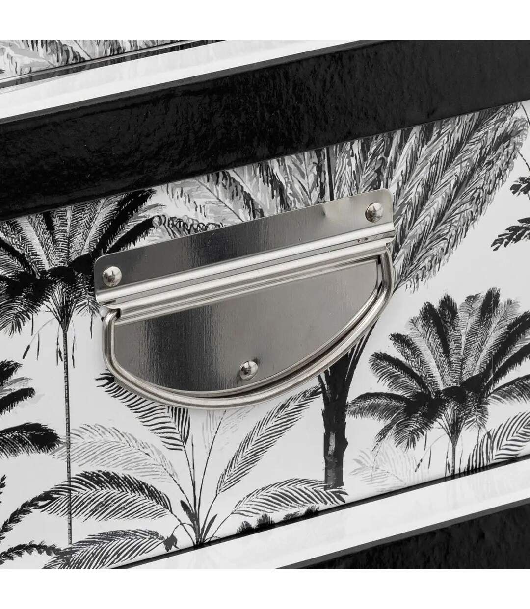 Lot de 6 Boîtes de Rangement Dolce Vita 48cm Noir & Blanc-2